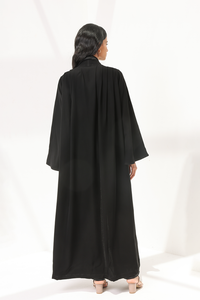 Plain black abaya