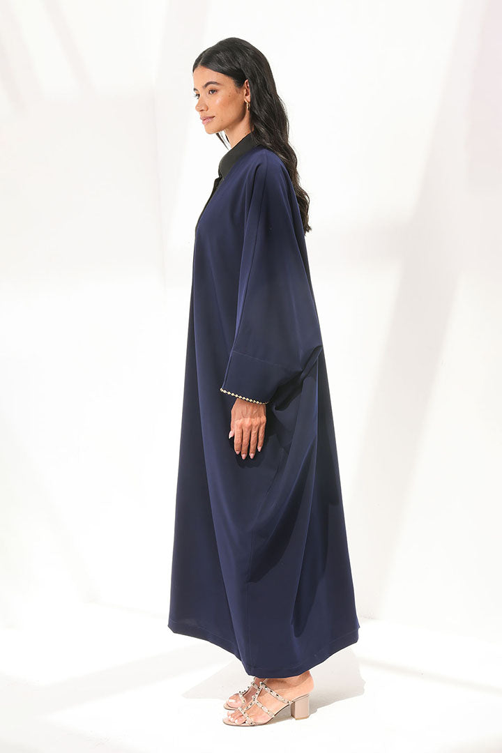 Plain Navy Abaya + Dress