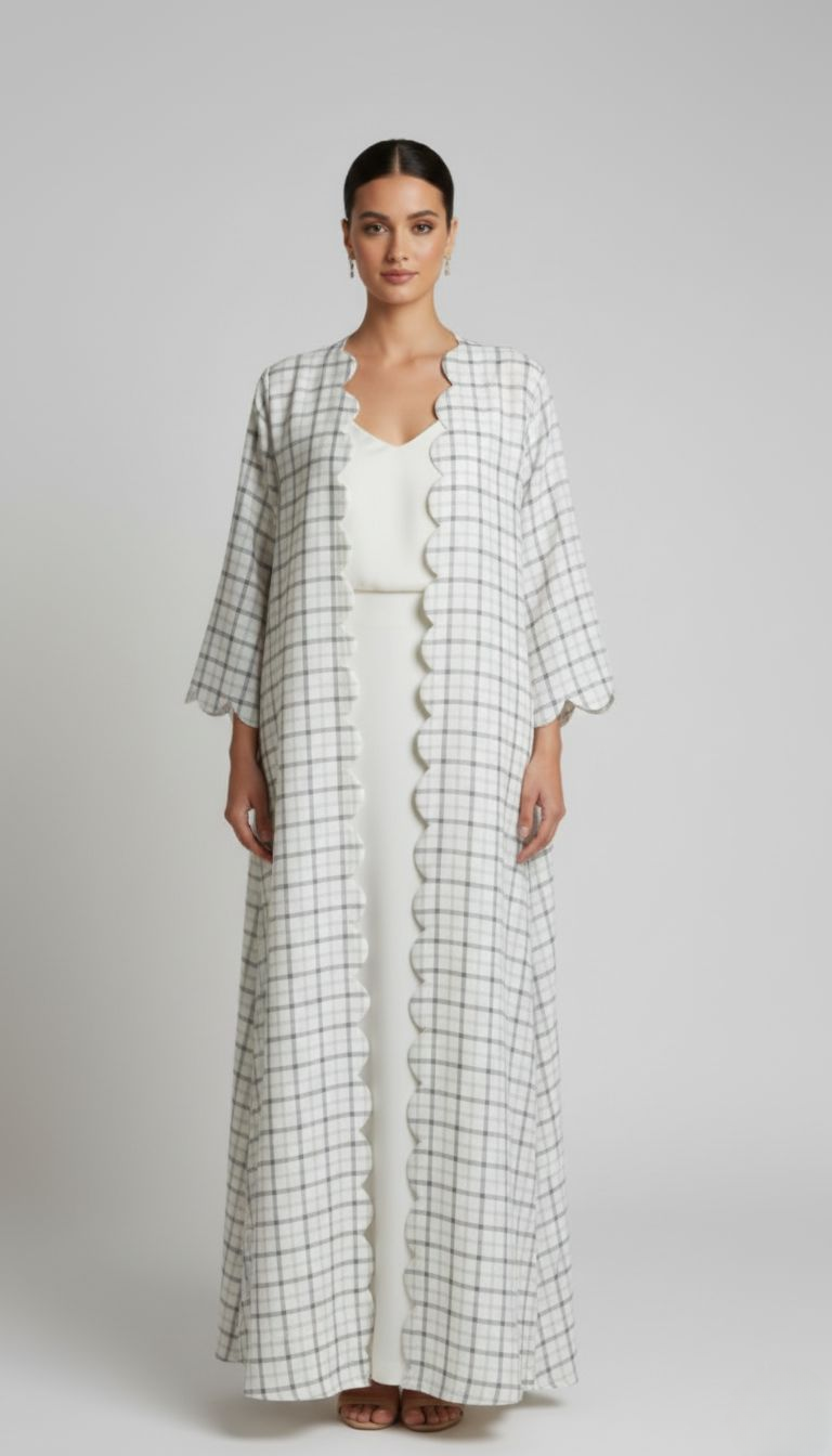 Off White Raya Abaya