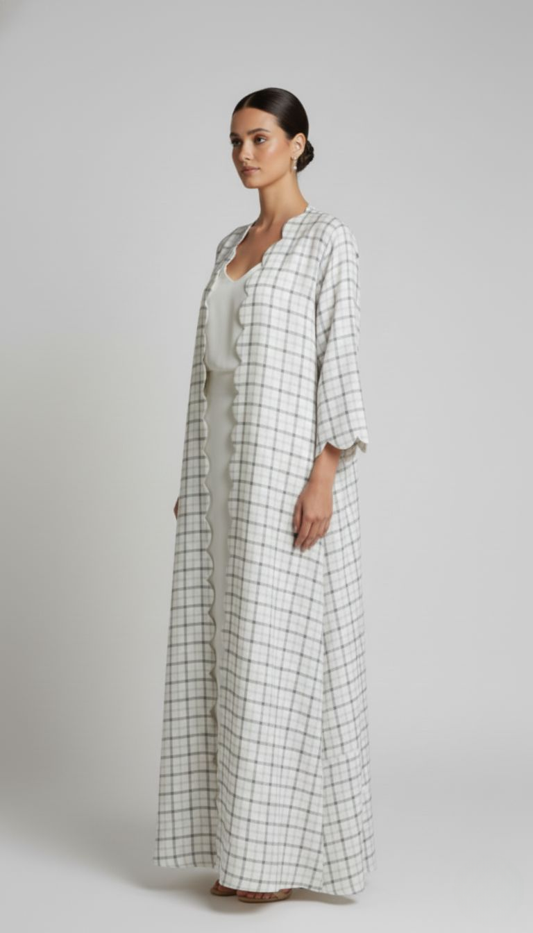Off White Raya Abaya
