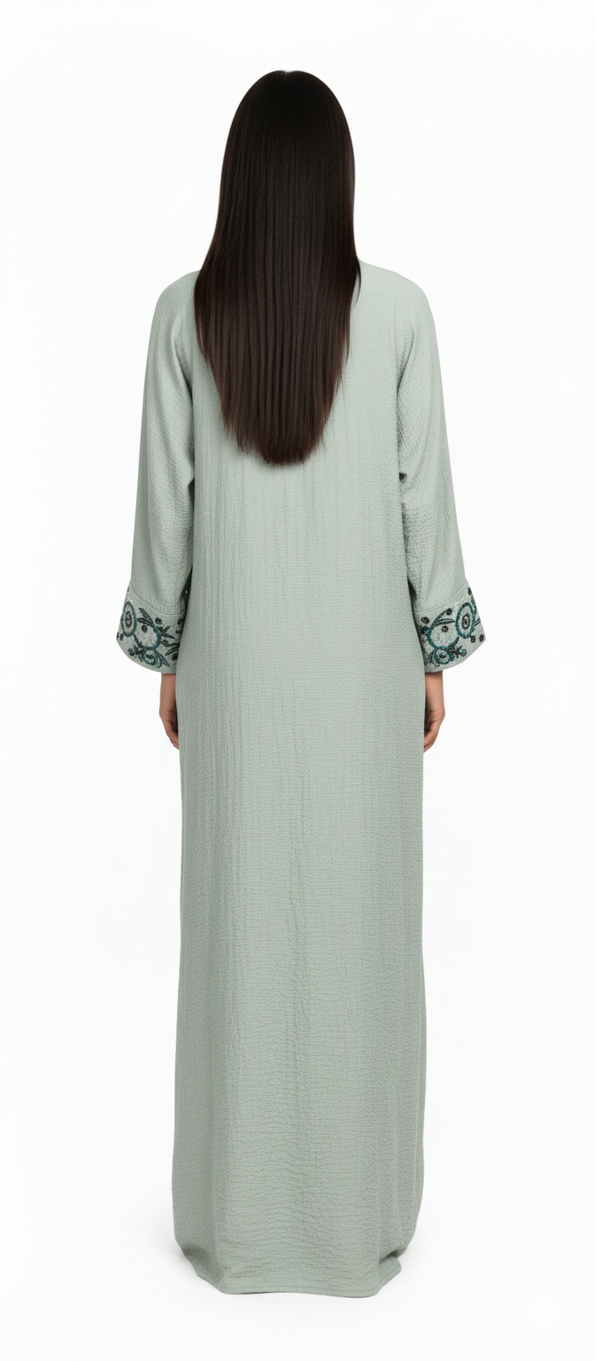 Light Green Malak Abaya