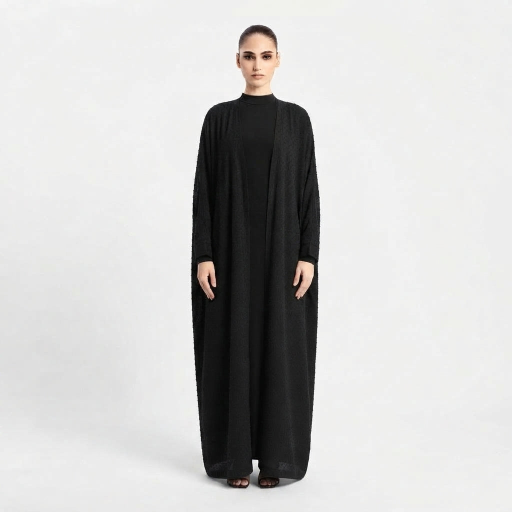 Black Dot Abaya Abaya