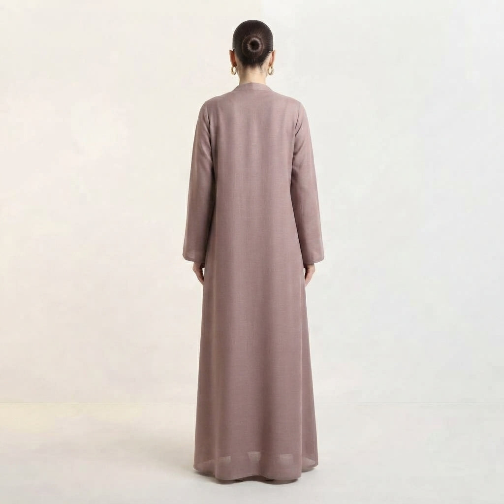Light Pink Zayna Silky Abaya