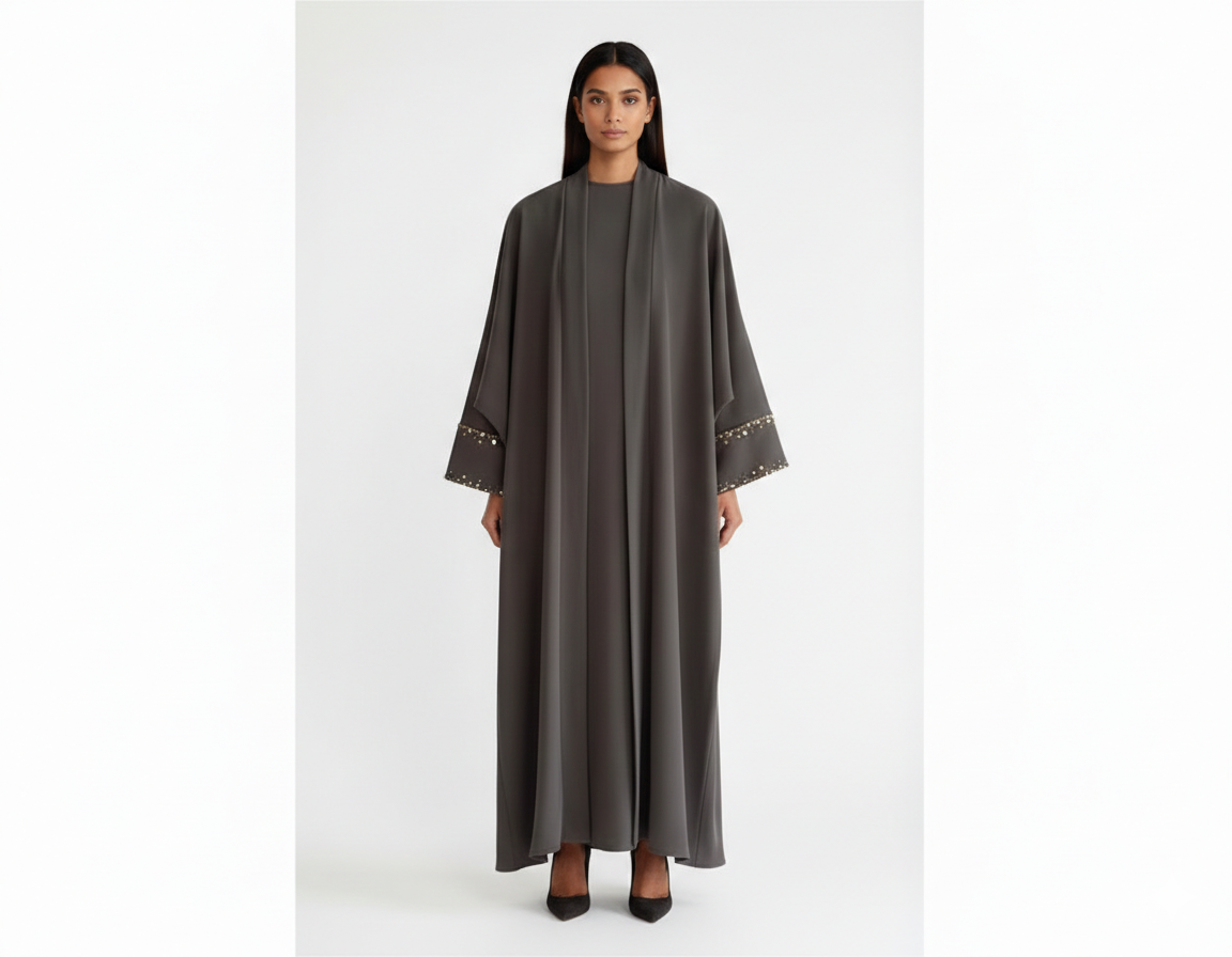 Bisht Embroidery Abaya
