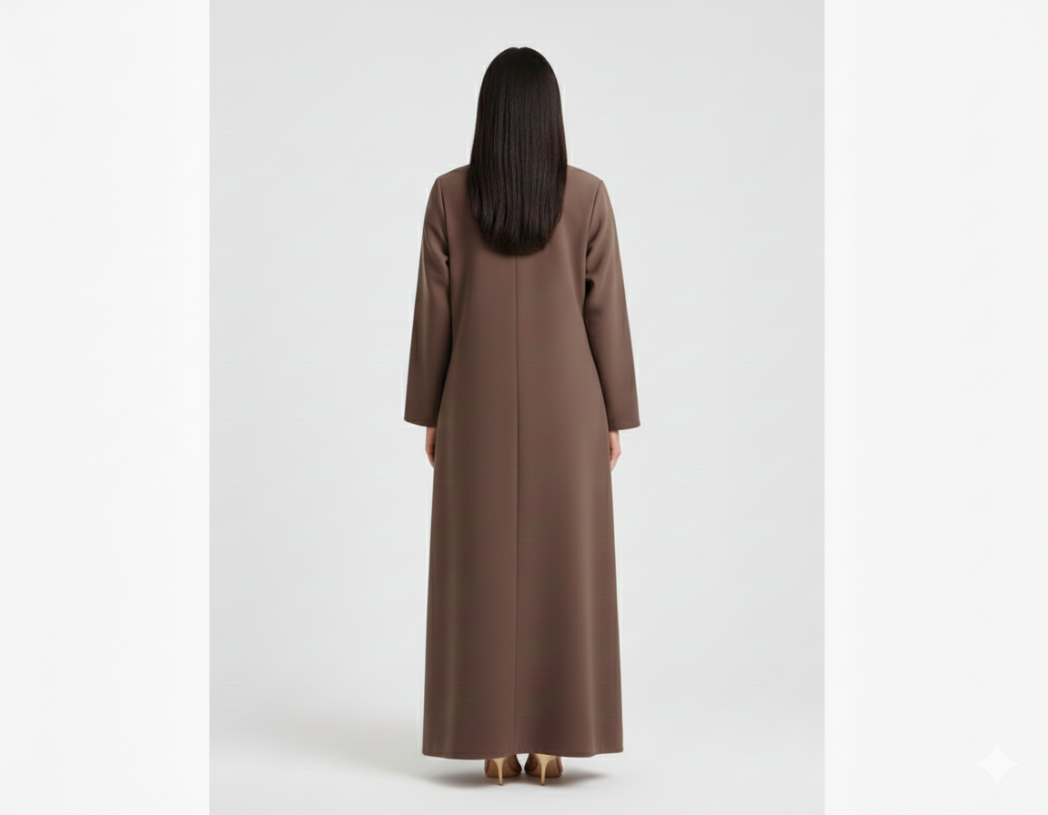 Abaya With White flower