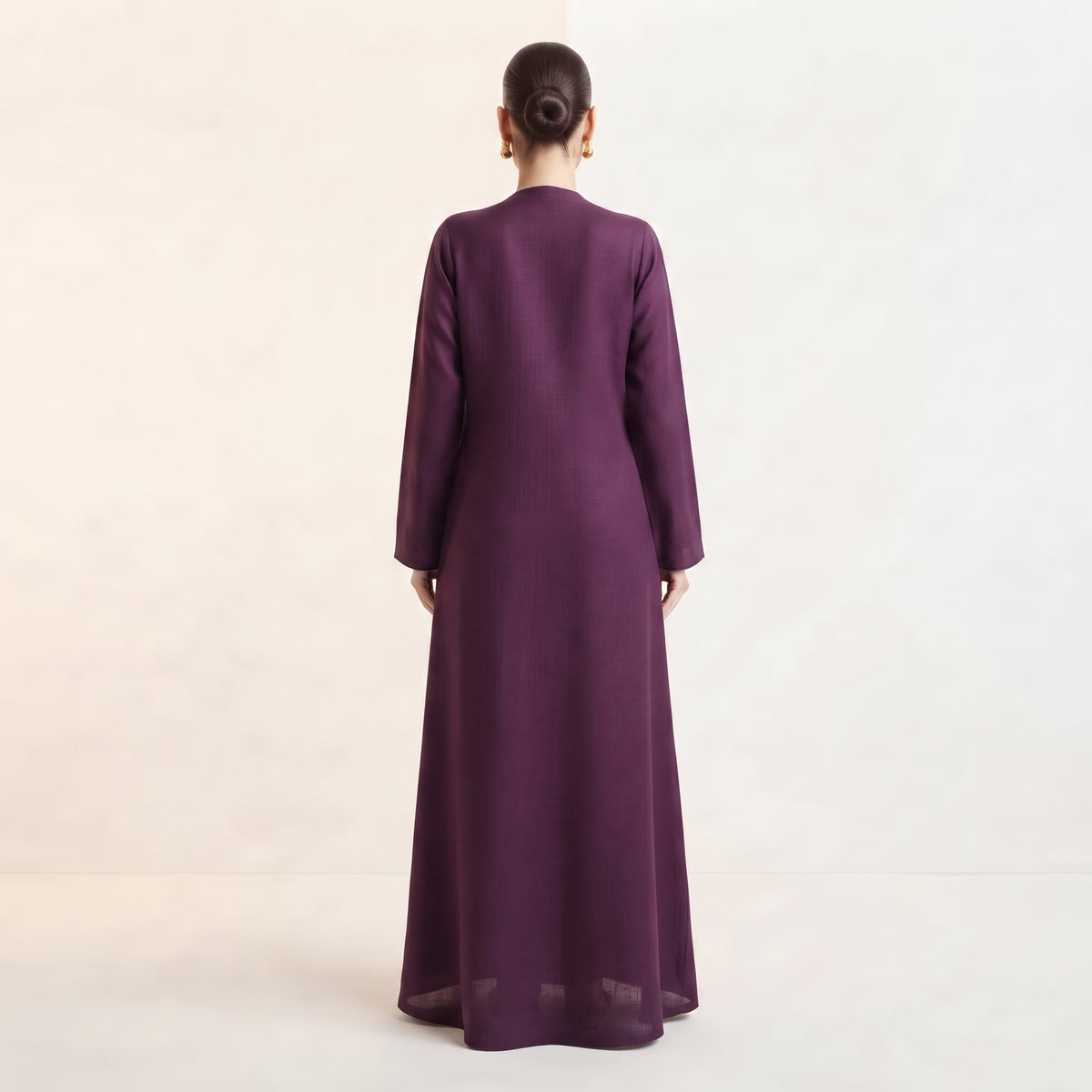 Purple Layana Organza Abaya