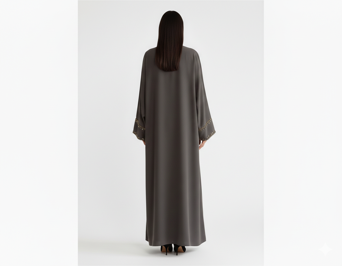 Bisht Embroidery Abaya