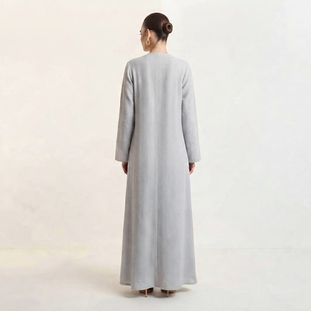 Gray Zayna Abaya
