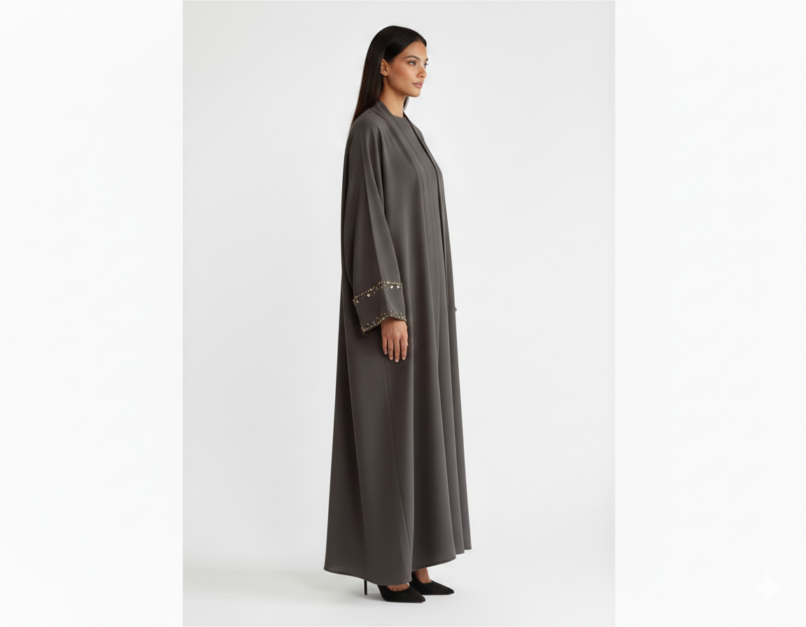 Bisht Embroidery Abaya