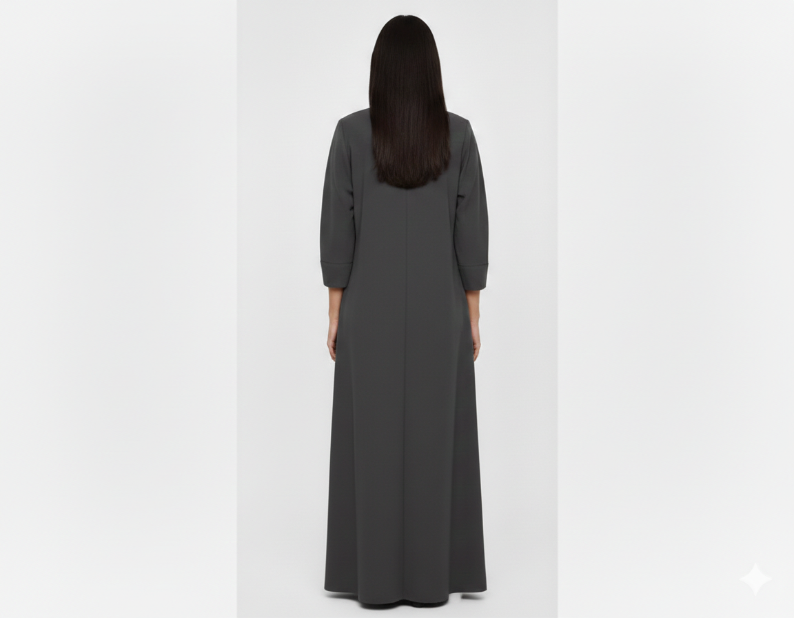 Black n Green Abaya