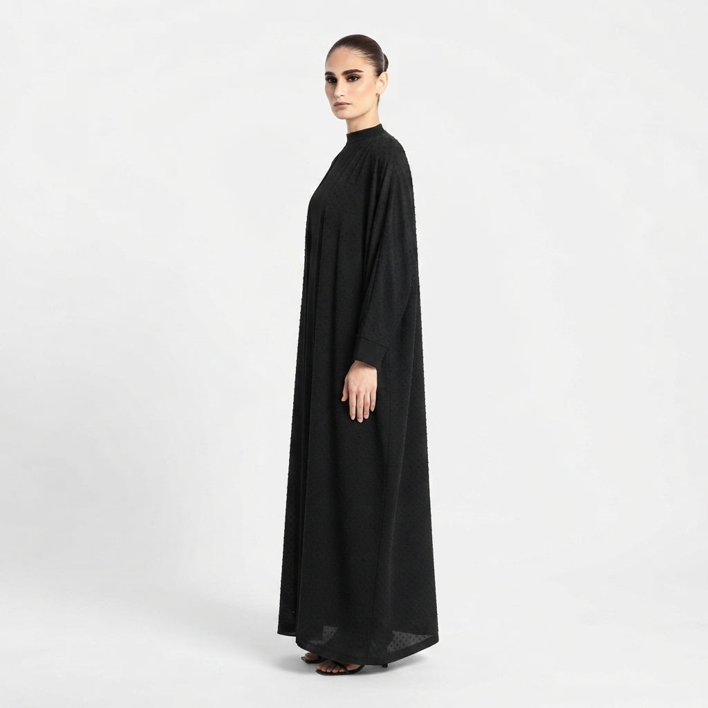 Black Dot Abaya Abaya