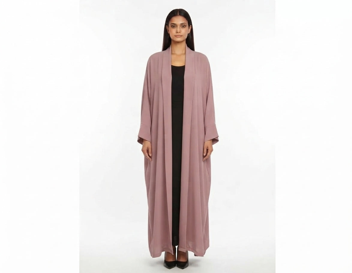 Light Pink Plain Abaya