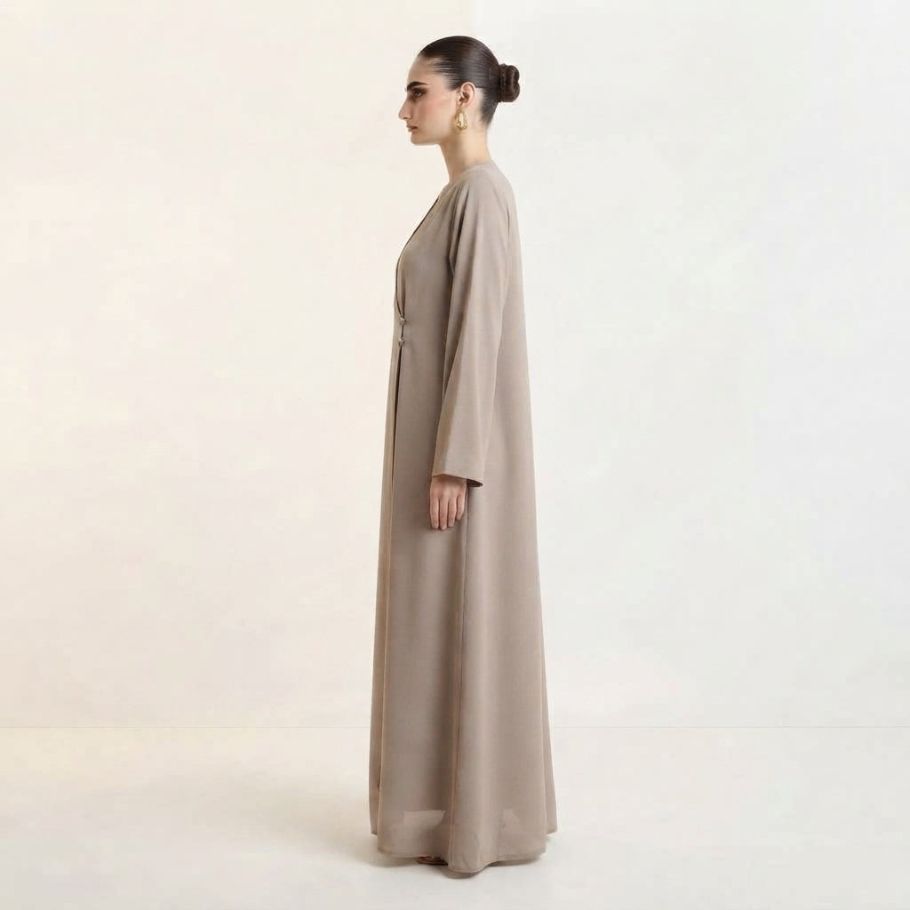 Light Olive Layana Abaya Abaya