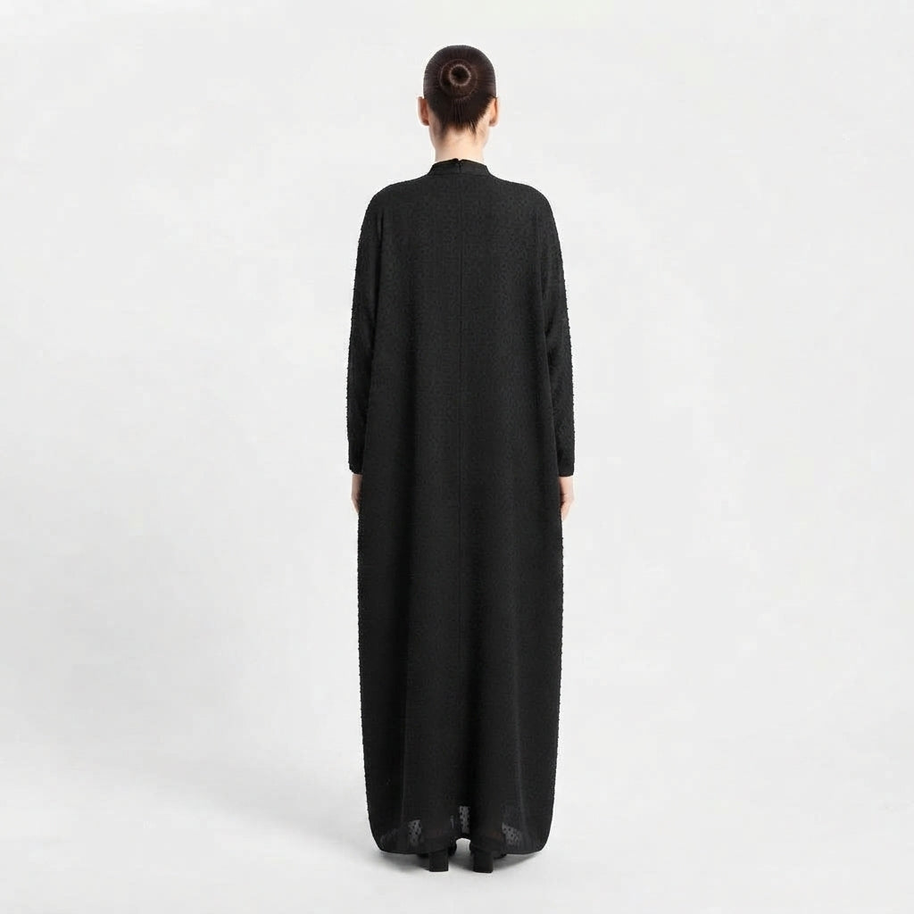 Black Dot Abaya Abaya