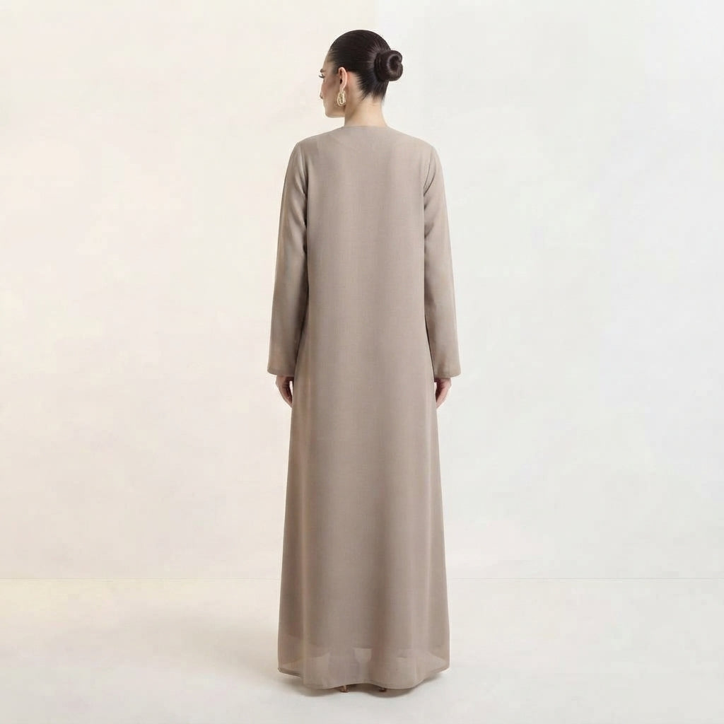 Light Olive Layana Abaya Abaya