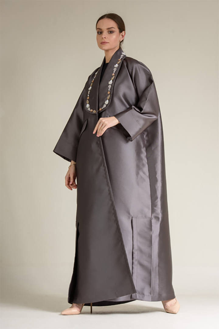 Collar Embellished Abaya