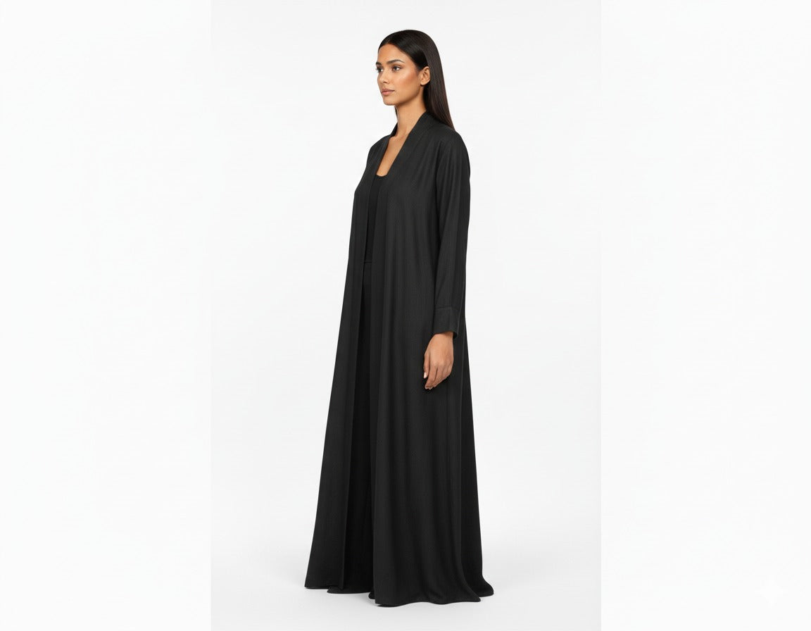 Waves Abaya Crepe