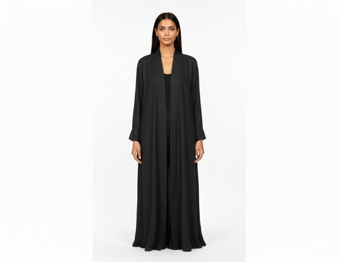 Waves Abaya Crepe