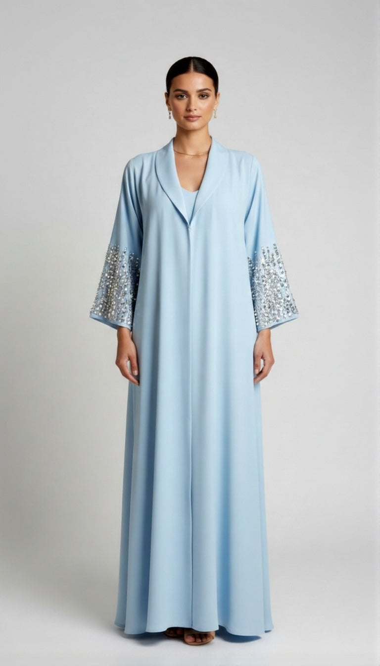 Sky Blue Rawan Abaya