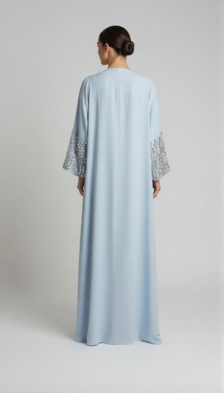 Sky Blue Rawan Abaya