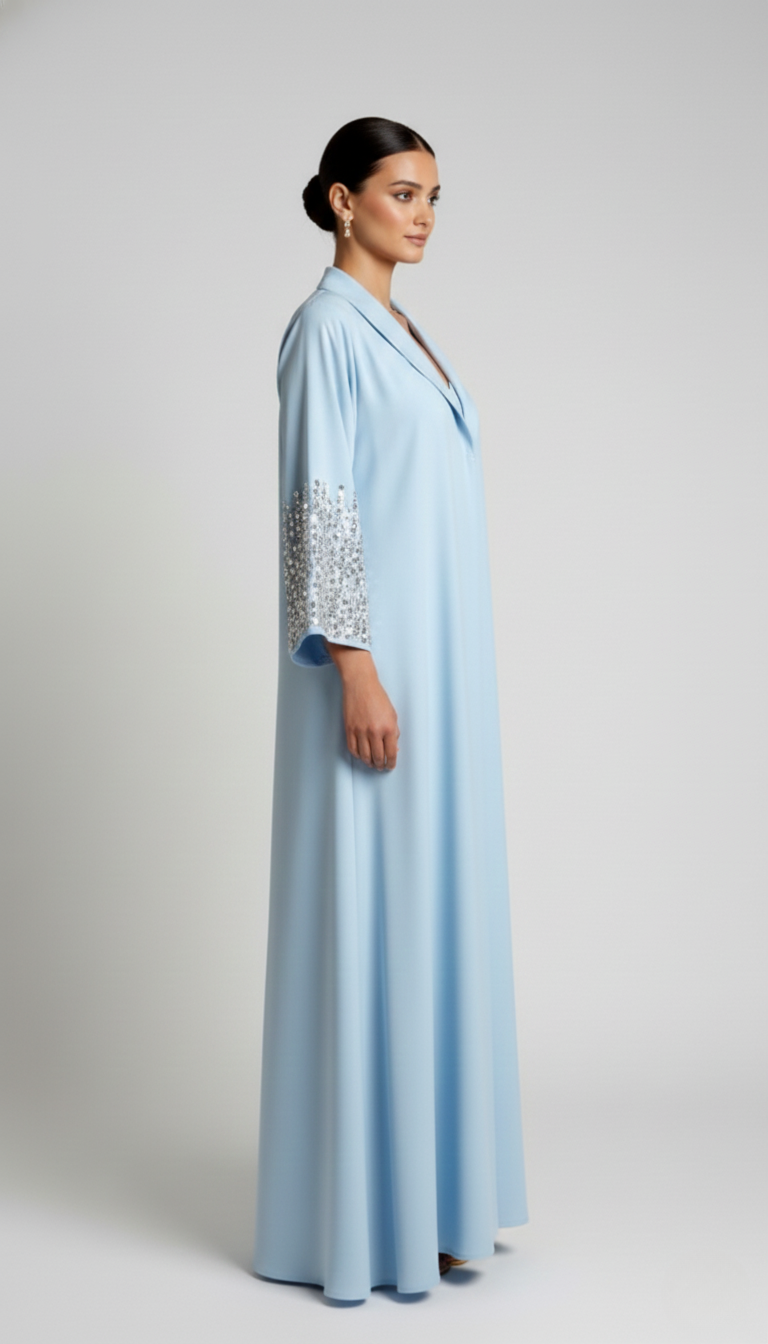 Sky Blue Rawan Abaya
