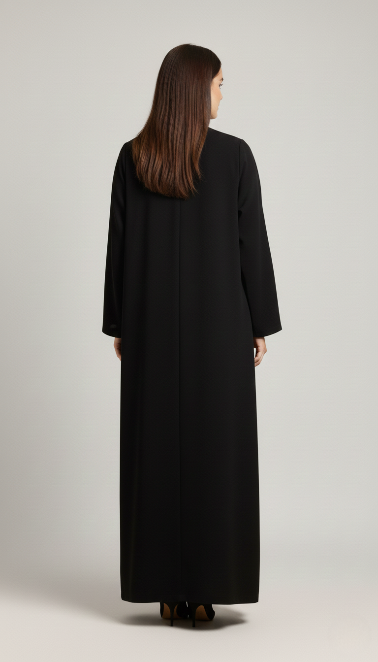 Black  &amp; Brown Abaya