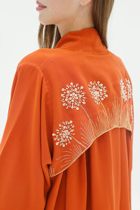 Embroidered Back Abaya