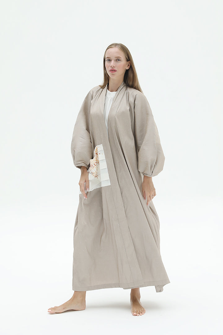 Puff Sleeves With Front Pockets