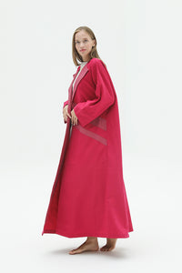 Coat Abaya With Front Lighter Shade