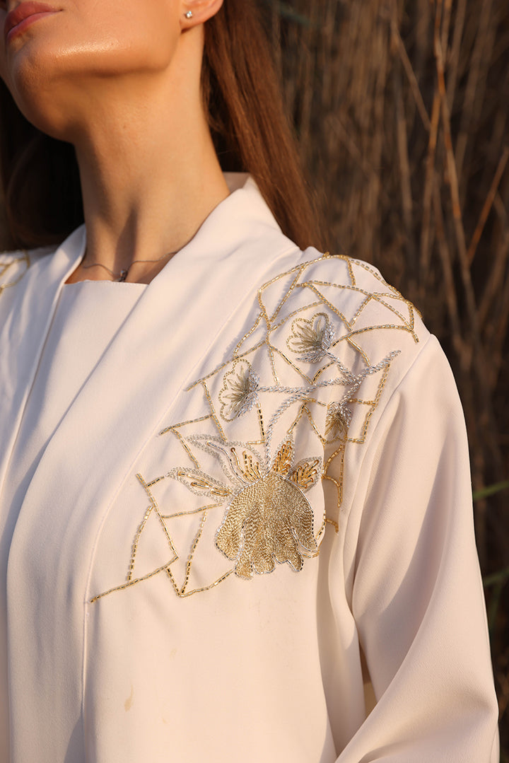 Hand Embellished Embroidery Abaya